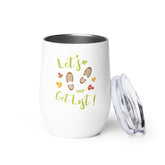 "Let's get lost" wine tumbler